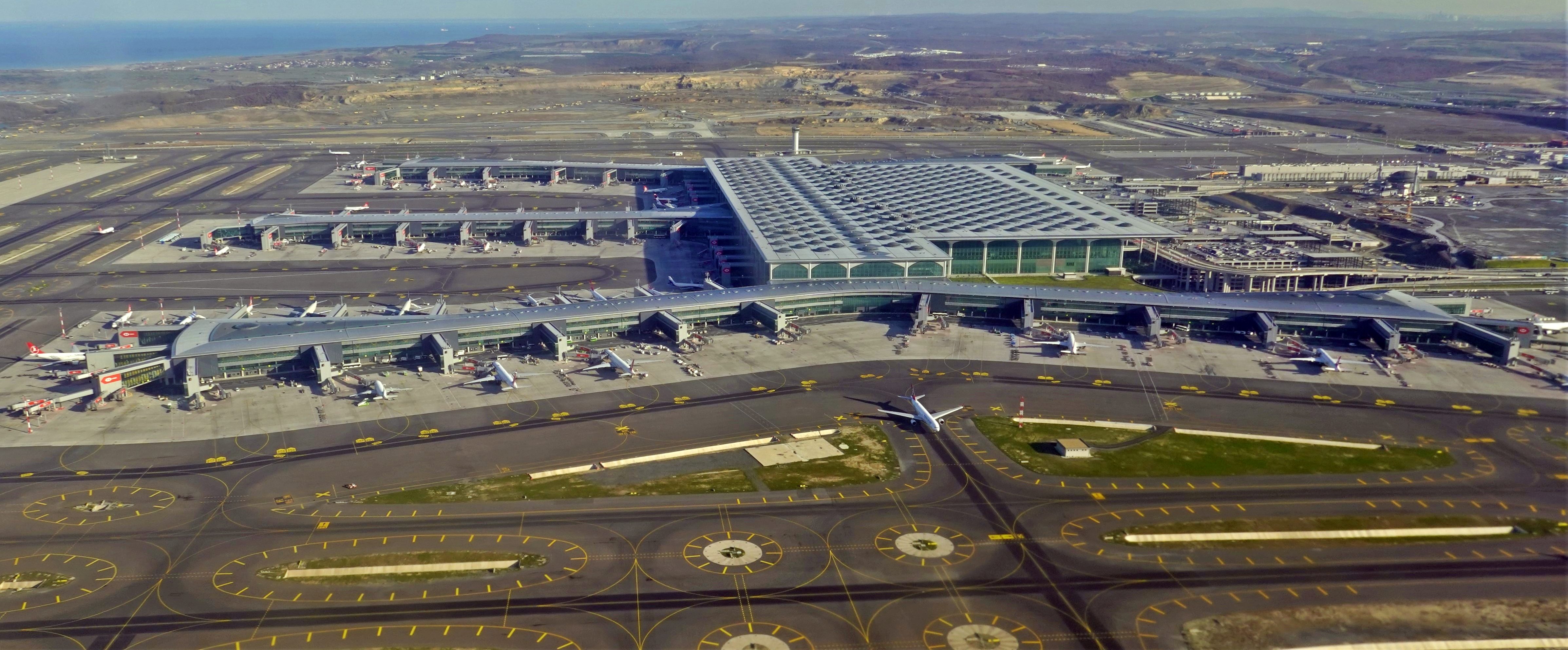 Istanbul Airport (IST) main terminal exterior — Türkiye's primary international hub on the European side