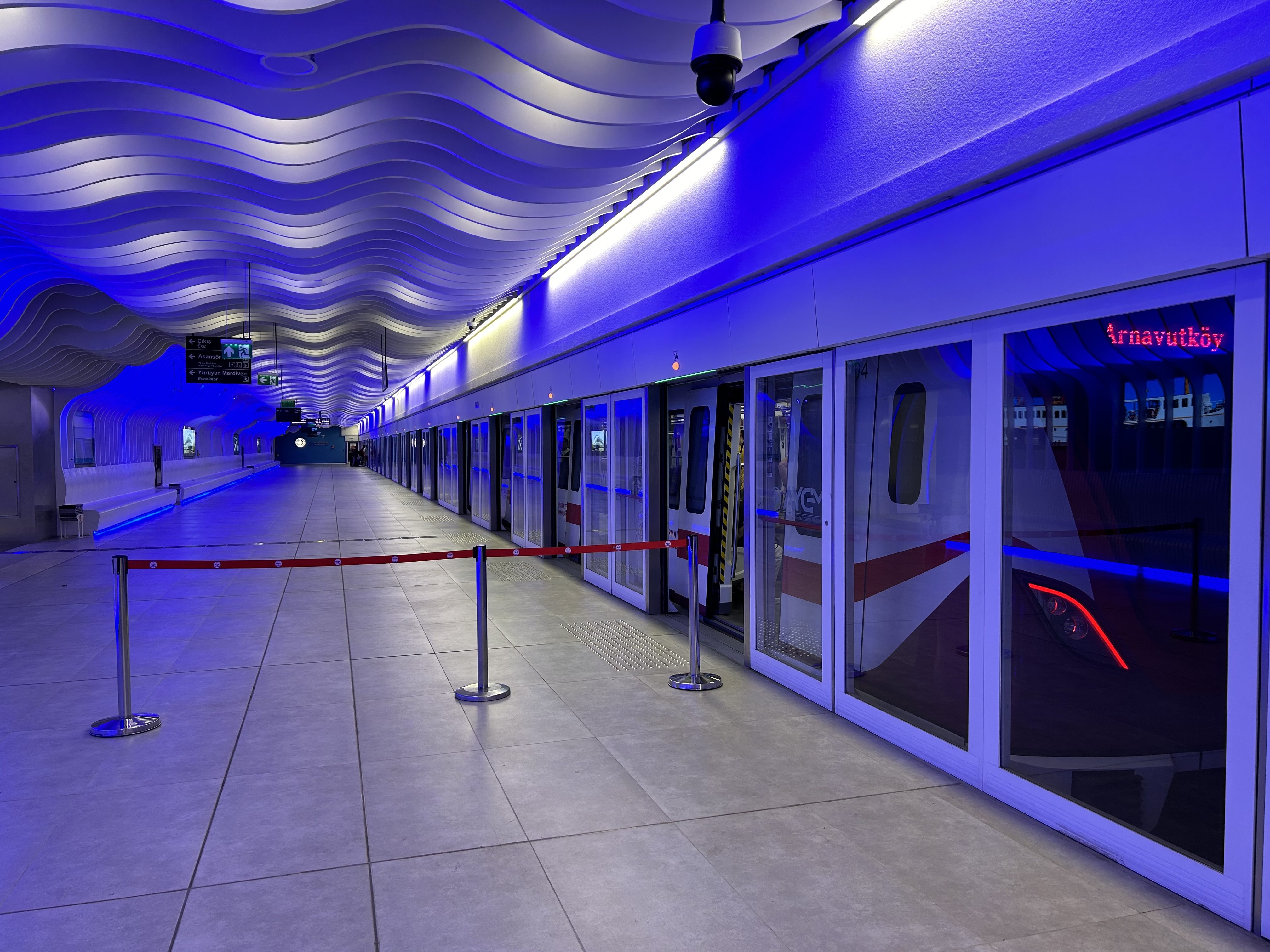 M11 metro train — the dedicated Istanbul Airport line connecting IST to Gayrettepe